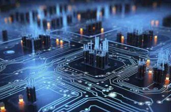 Локальная компьютерная сеть.aprinted circuit board with several microchips.